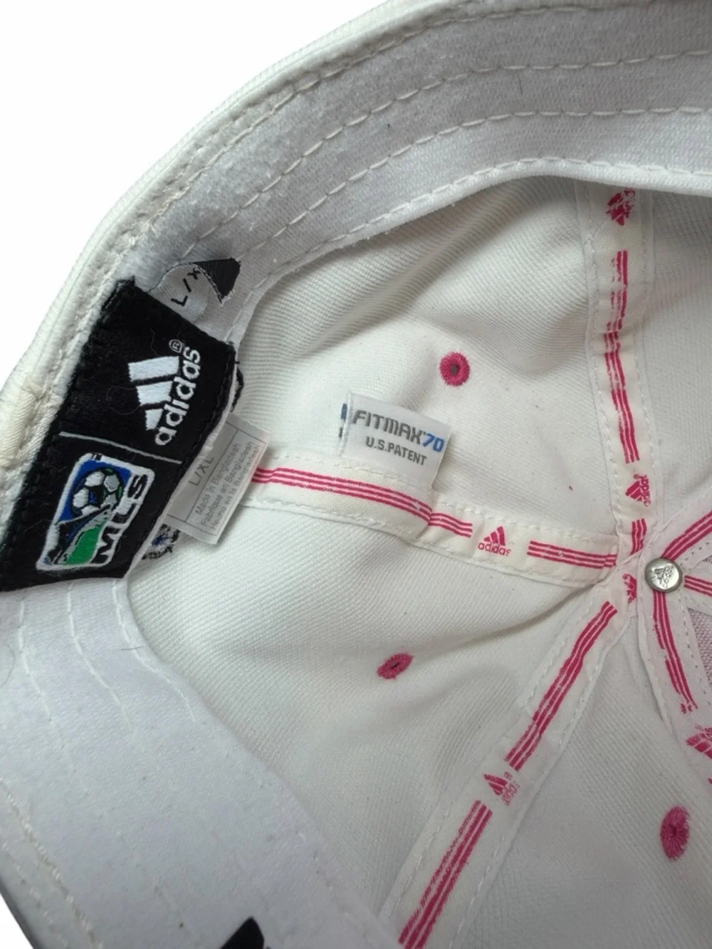 adidas Adult White & Pink Portland Timbers Cap - Size L/XL